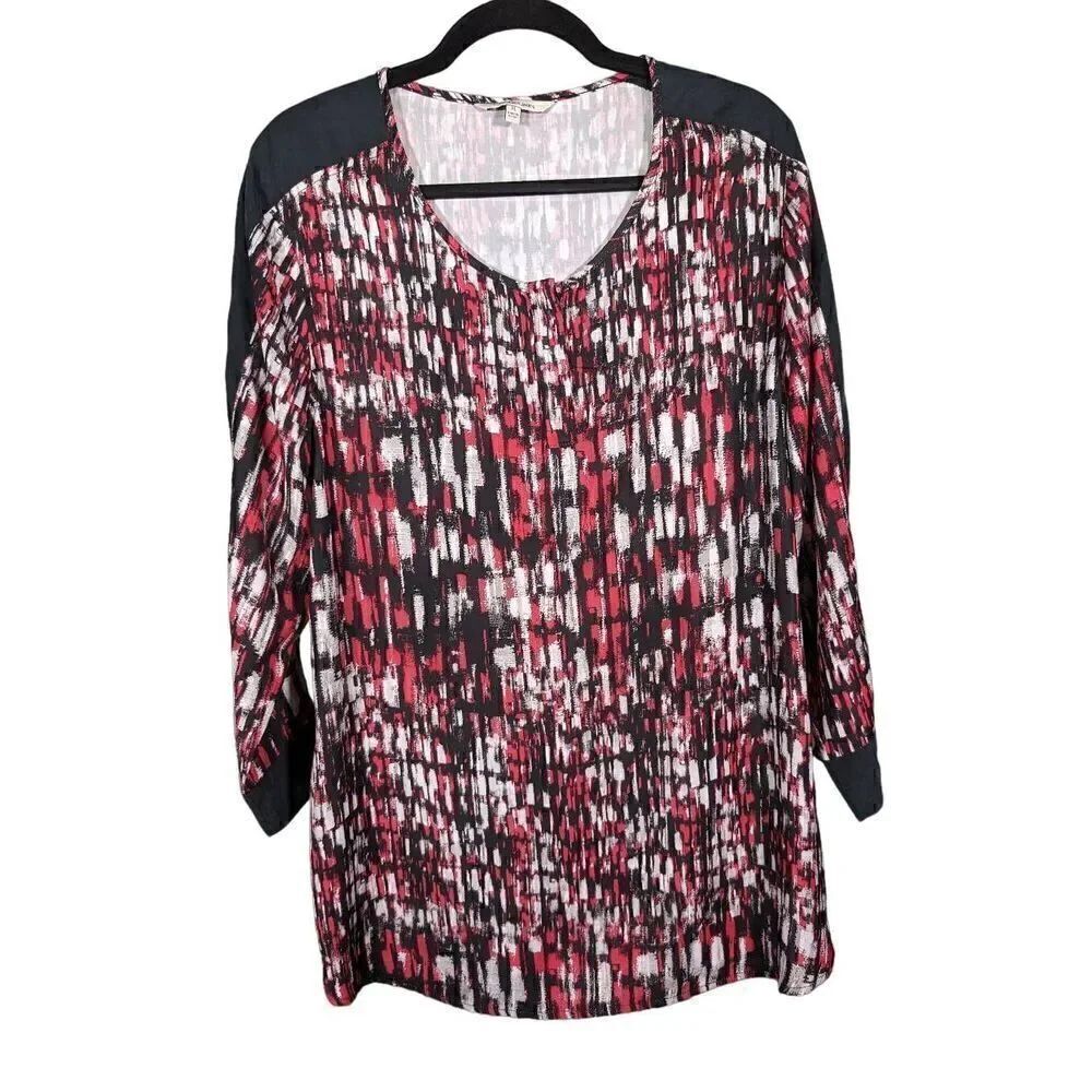 Calvin Klein multicolor Long Sleeve Geometric Print Women's Size XL
